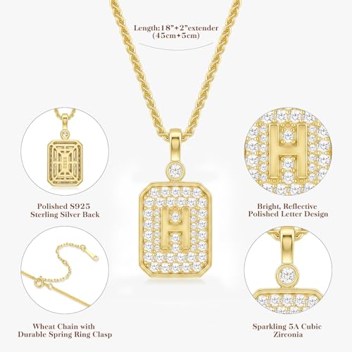 Initial Necklaces for Women 18K Gold Plated Letters Pendant Necklace Personalized Jewelry Birthday Gifts Wife Anniversary for Women Mom