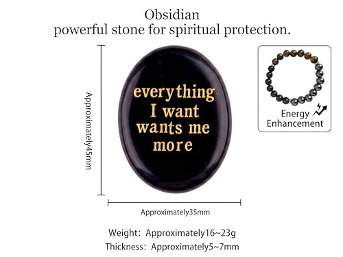 8MM Beaded Stretch Bracelet Gift Set-Natural Healing Crystal | Handmade, Ideal Gift,Unisex, Various Natural Stone ,For Healing&Stress Relief&Money&Protection, For Meditation & Yoga - color: Black