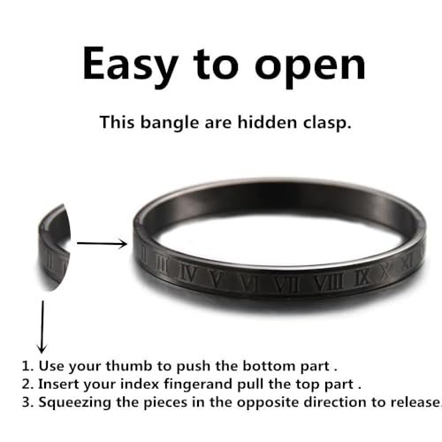 Mens Bracelet Beaded Bracelets Micro Pave Zircon Bracelets for Men Women Bracelets for Men Stainless Steel Cuff Bangle - color: I-black