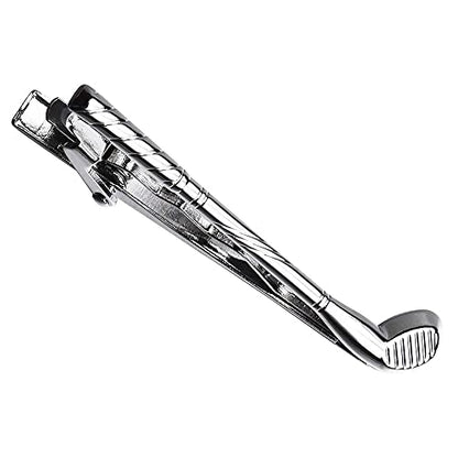 HAWSON 2 inch Tie Clip for Men-Novelty Sport Necktie Bar Clip,Tie Pin,Special Interesting Gift for Men - style: Golf Clubs