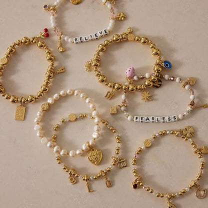 Little Words Project Charm, Customizable Jewelry for Bracelets, Necklaces, Keychains & More - color: Puffy Star Charm