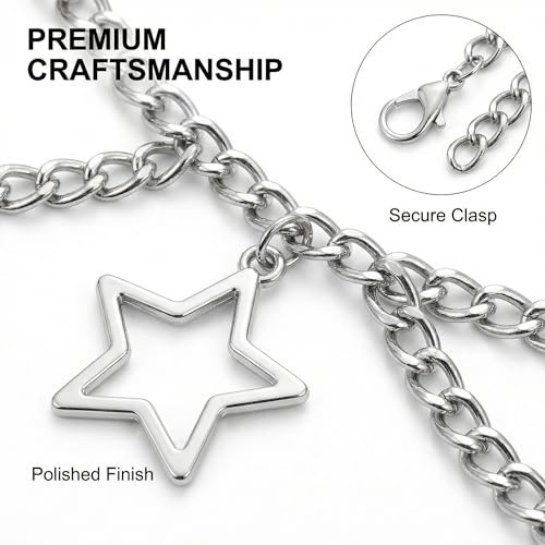 Waist Chain for Women - Silver Body Chain Crystal Body Jewelry, Stylish Adjustable Belt for Summer Beach Bikini Rave Festival Outfit Accessories - color: Silver-3
