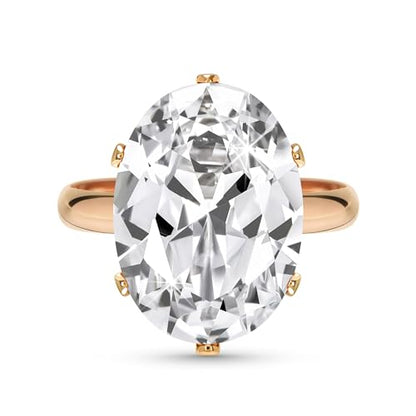 Linawe Cubic Zirconia Imitation Diamond Moissanite Rings for Women, 14K Gold/Rose Gold/Silver Adjustable Chunky Ring, Costume Rhinestone Jewelry for Wedding Engagement | Costume Jewelry, Copper, Large, Cocktail, Birthstone, Rhinestone, Gemstone, Cubic Zir