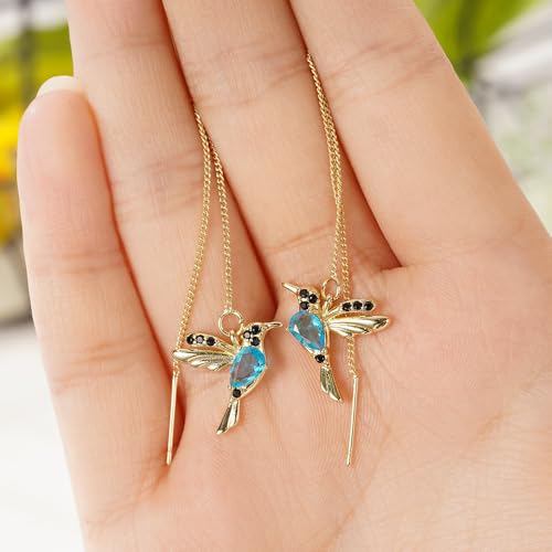 Little Bird Tassel Earrings for Women Animal Drop Earrings Trendy Jewelry - color: E534