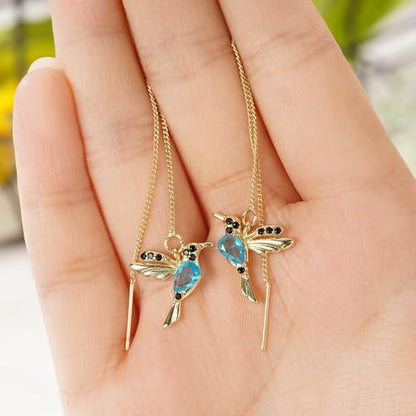 Little Bird Tassel Earrings for Women Animal Drop Earrings Trendy Jewelry - color: E534
