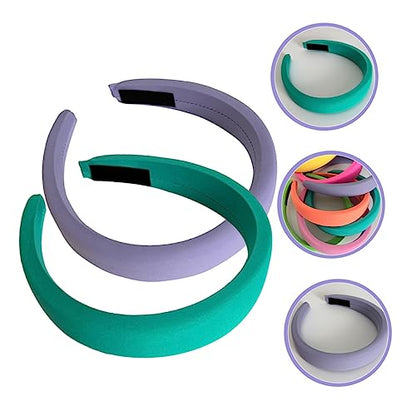 2pcs Fashion Wide Padded Headband for Women and Girls Elegant Accessories for Daily Wear Parties and Special Occasions Light