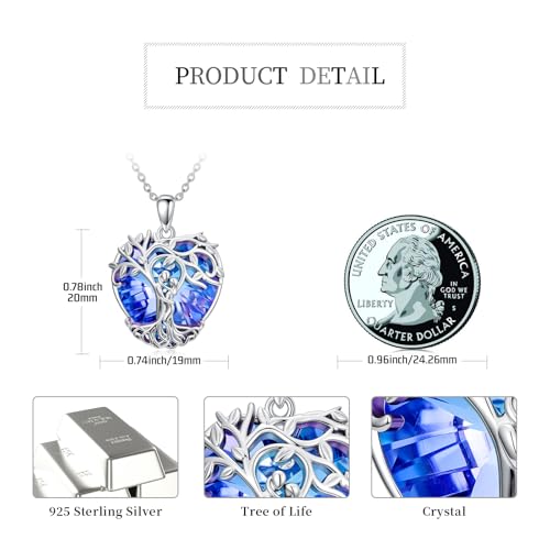 925 Sterling Silver Necklace Gifts for Women Crystal/Opal Jewelry Pendant Christmas Birthday Gift - style: Hug Couple