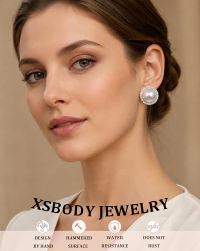 Prom Silver Clip On Earrings for Women Trendy Hypoallergenic Non Pierced Statement Cubic Zirconia Earrings for Women Large Rhinestone Earring Formal Wedding Jewelry Gifts - color: Silver2