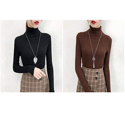 SEVENSTONE 3PCS Long Pendant Necklaces for Women Knot Disk Circle Tassel Statement Sweater Necklace Set - color: Silver-6P