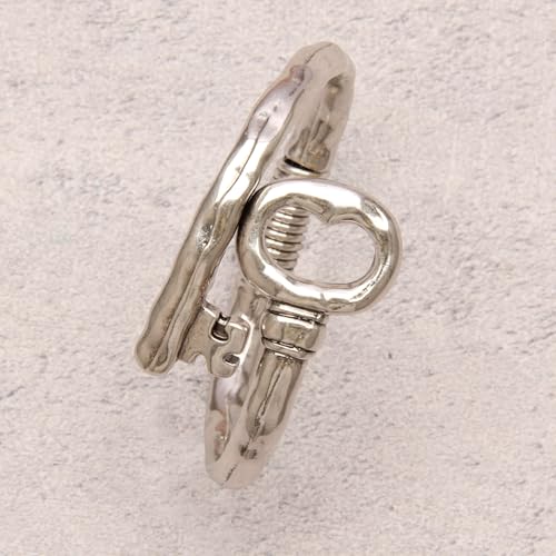 Chunky Bangle Bracelets for Women Cuff Bracelet Thick Gold Bangles Open Wide Arm Cuffs Bracelets Boho Jewelry - style: Chunky Cuff Bangles
