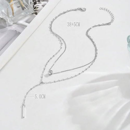 Otxas Lariat Necklace for Women Long Y Shaped Necklaces for Women Drop Necklace Y Shaped Jewelry - color: Style 3
