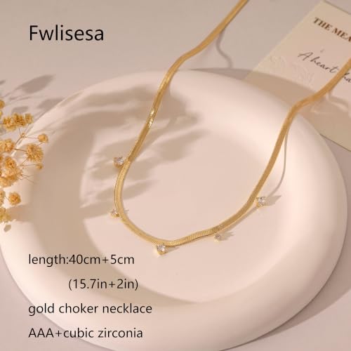 Gold Choker Necklace for Women, Dainty Gold Necklace 14k Gold Plated Simple Coin Butterfly Choker Necklaces for Women Trendy Charm Cute Non Tarnish Gold Necklace Fashion Waterproof Jewelry - color: B-Gold