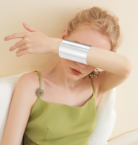 2Pcs Cuff Bangle Bracelet for Women Open Wide Wire Bracelets Gold Wrist Cuff Wrap Bracelet Adjustable - color: Silver1