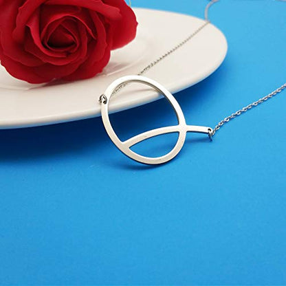 MOMOL Sideways Initial Necklace 18K Gold Plated Stainless Steel Large Big Letters Pendant Necklace Script Name Monogram Necklaces for Women - color: Q