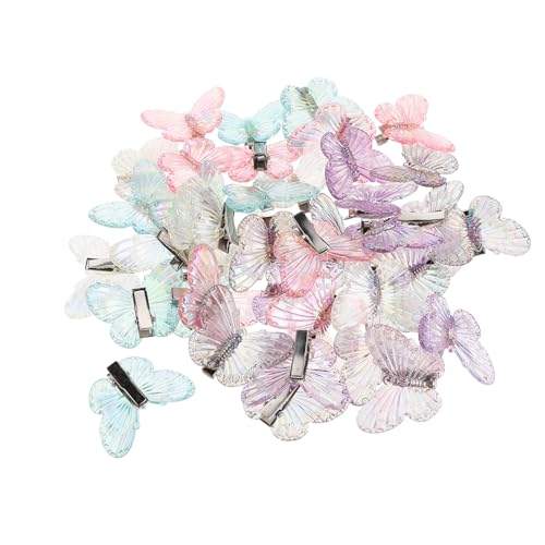 Abaodam 40pcs Butterfly Hair Clips and Hair Snap Barrettes Plastic French Side Clips for Women’s Hairstyles and Bangs Accessory Set