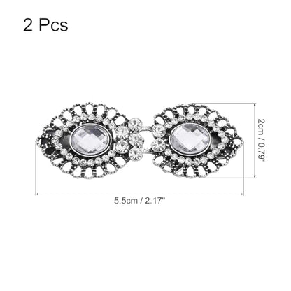 uxcell Vintage Sweater Clips, Cape Cloak Clasp Retro Cardigan Clips Shawl Collar Clasp Dress Shirt Brooch Clips for Women