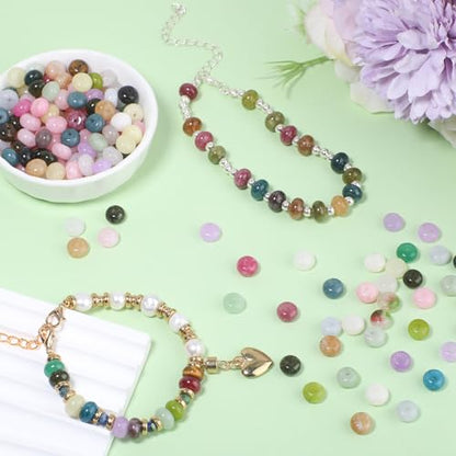 Songxi 5x8mm Natural Gold Rutilated Quartz Stone Rondelle Beads, 75PCS Spacer Round Loose Abacus Beads for Jewelry Making, Gemstone for Bracelet Necklace Earrings, Arts and Crafts - color: Gold Rutilated Quartz