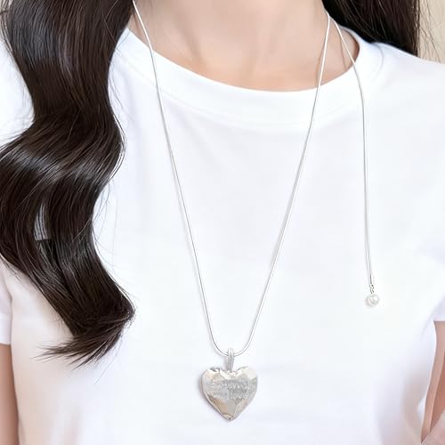 Irregular Heart Necklace for Women Y2k Pink Zircon Pearl Diamond Women's Fashion Pendant Hot Fashion Pink Jewelry for Women - color: Style24