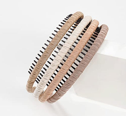 STHUAHE4PC Multicolor Protection Resin Teeth Comb Hair Hoop Hairband Headband Hair Accessories by Beauty hair (Fashion Headband) - color: Fashion Headband