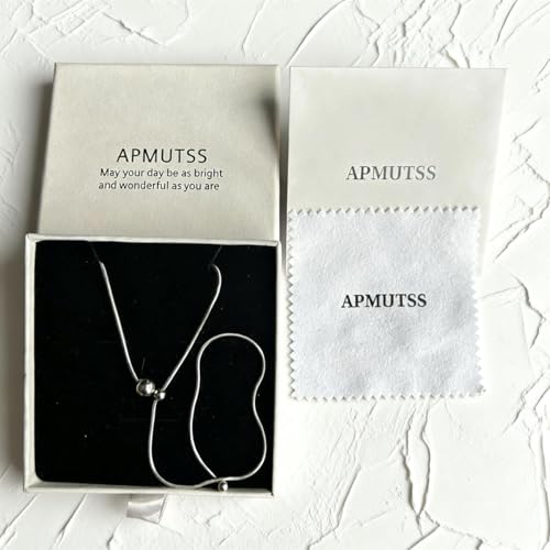 Lariat Necklaces for Women, Dainty Minimalist Knotted Rope Design Pendant Long Y Necklaces 18k Gold Plated Trendy Chain Jewelry - color: Silvery, style: Bead