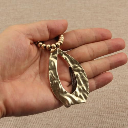 Chunky Pendant Necklace for Women Vintage Boho Necklaces Choker Layered Statement Necklaces Bohemian Jewlery Gifts - style: Casual Necklace