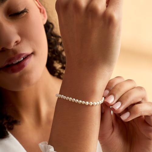 Pure Collection by Ross-Simons 3-4mm Cultured Pearl Bracelet With 14kt Yellow Gold