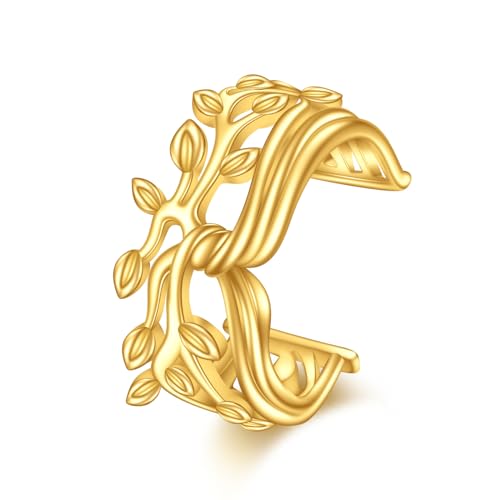 KECHO 14K Gold Ear Cuff Earrings Hypoallergenic Non Piercing Cartilage Earring Jewelry Gifts for Women - style: Tree of Life