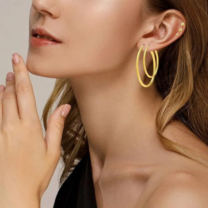 NEWITIN 61 Pieces Rose Gold Jewelry Set for Women Fashion Costume Jewelry | Bohemian Jewelry, Inlaid Cubic Zirconia, Gold Plated Necklace Bracelets Rings Earrings Set for Women Party Daily, Women Gifts - color: Yellow