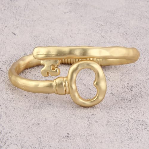 Chunky Bangle Bracelets for Women Cuff Bracelet Thick Gold Bangles Open Wide Arm Cuffs Bracelets Boho Jewelry - style: Chunky Gold Bangles