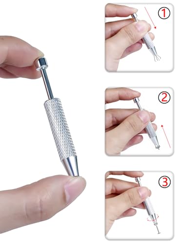 Internally Threaded Eyebrow Piercing Jewelry Surgical Steel Tiny Eyebrow Rings Vertical Labret Lip Jewelry Small Ear Rook Earring for Women Men 18g 16g 14g Plus Piercing Ball Grabber Tool - color: black, size: 16g,spike end