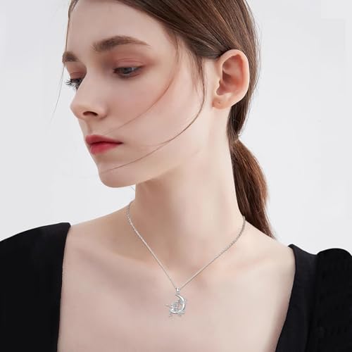 Fairy Gift Necklace/Earrings for Women 925 Sterling Silver Angel Elf Jewelry Gifts for Daughter - color: Necklace-C