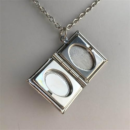 Unique Gothic Pendant Neckchains Charm Individualized Book Locket Pendant Necklace Jewelry for Daily Wear Dates Parties - color: Style 1602