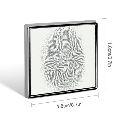 Minimalist Fingerprint Simple Lines Abstract Unisex Brooches & Pins Square Lightweight Lapel Badge Jewelry for Clothing Shawl Hat