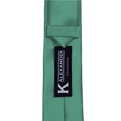 K. Alexander Skinny Ties - Multiple Solid Colors - Classic 2" width - color: Aqua Green