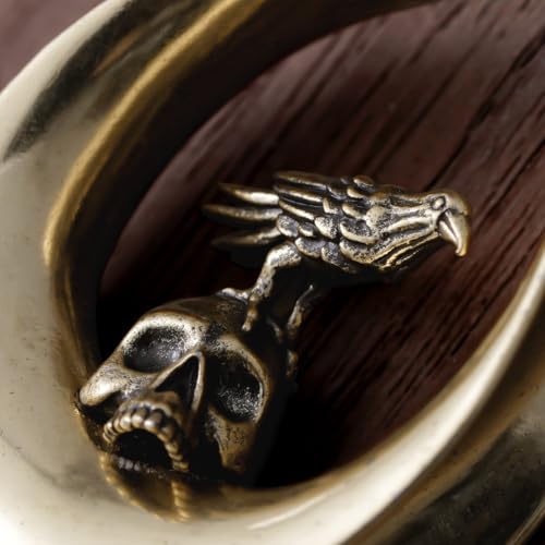 ERKUOO 2PCS 0g 00g-1" Gothic Golden Raven Skull Saddle Ear Gauge Spider Web Double Flared Plug Tunnels Expander Piercing Jewelry For Women Men 8mm-25mm - color: #3 Gold, size: 00g=10mm