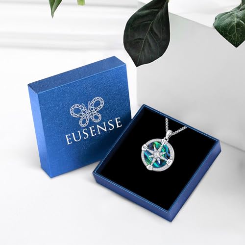 Compass Necklace for Women Men 925 Sterling Silver Pendant Urn Necklaces for Ashes Picture Locket Necklace Anchor Necklace Viking Necklace Crystals CZ Moonstone Abalone Shell Turquoise Compass Jewelry - color: Q-F-Compass Picture Locket, style: Locket