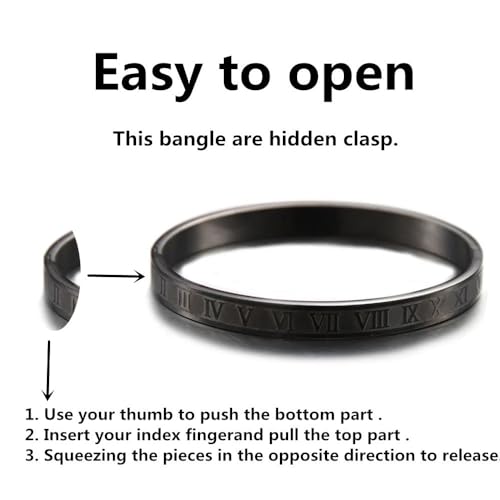 Mens Bracelet Beaded Bracelets Micro Pave Zircon Bracelets for Men Women Bracelets for Men Stainless Steel Cuff Bangle - color: D-black
