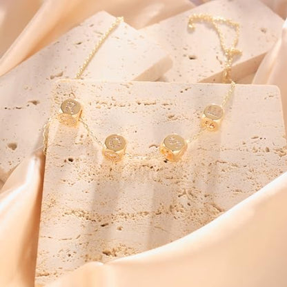 Letter Charms for Necklace and Bracelets,14K Gold Plated Women's Bead Charms, A-Z Alphabet Initial Beads Name Pendant DIY Jewelry Birthday Gift for Women - style: Charm-Q