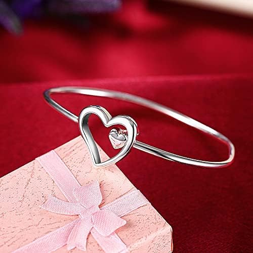 925 Sterling Silver Bracelet Plated Cuff Bangle Bracelet Fashionable Multi-layer Cross Wire Bangle Bracelet Open Adjustable Wide Cuff Bracelet for Teen Girls Fashion Jewelry - color: silver A
