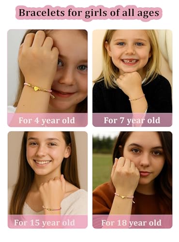 WEDDINEN Initial Bracelets A to Z Dainty Titanium Heart Love Letter Bracelets for Girls,Charm Handmade Braided Name Bracelet Women Trendy Jewelry Christmas Stocking Stuffers Gift for Teen Girls - color: E