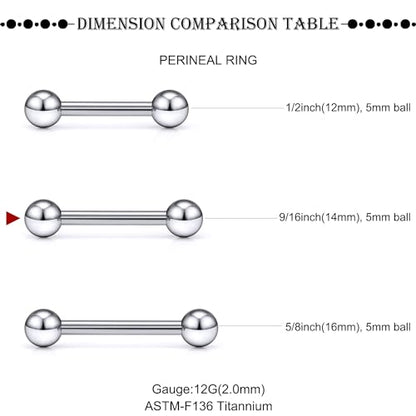 16G-2G ASTM F136 Titanium Internally Threaded Nipple Tongue Rings Piercing Jewelry Straight Industrial Earring Barbell G23 Titanium Nipple Tongue Bars Piercing Jewelry for Women Men 12MM-40MM - style: 12G, 14mm Length, 5mm Ball