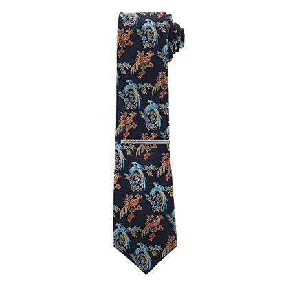Trafalgar Men's Rhodium and Gold Detailed Tie Bar