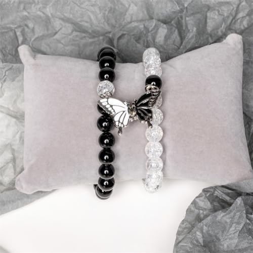 YGLINE Tree of Life Yoga Healing Stone Bracelets,Multilayer Lotus Chakra Stone Reiki Bracelet Sets,Anxiety Crystal Natural Stone,for Women Stress Relief - color: butterfly 4