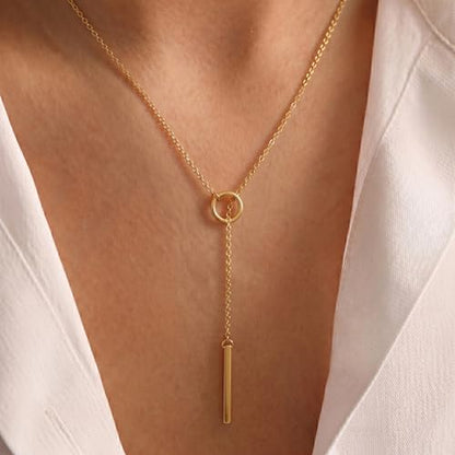 Tewiky Layered Necklaces for Women 14k Gold Plated Chain Necklace Set | Chunky Herringbone/Snake/Rope/Box/Cuban Link Chain for Women, Layering Stack Choker Necklace, Dainty Jewelry Set Non Tarnish - color: Gold--style P