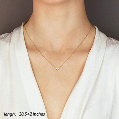 Turandoss Gold Layered Necklaces for Women - 14K Gold Plated Handmade Multilayer Bar Pearls Coin Disc Moon Butterfly Medallion Adjustable Dainty Layered Choker Necklaces for Women Jewelry - style: 3PCS - Circle&CZ Triangle&Circle Lariat