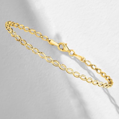 Pure Collection by Ross-Simons 14kt Yellow Gold Oval-Link Bracelet
