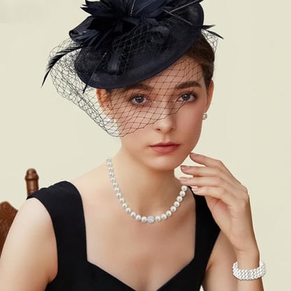 Pearl Jewelry Set for Women Faux Pearl Costume Jewelry Set with Necklace, Bracelets, Ring, Earrings for Wedding Bridal Birthday Tea Party - color: 5Pcs White