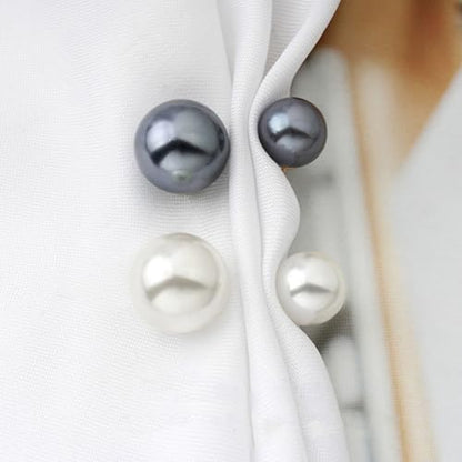 VILLCASE 8pcs Faux Pearl Brooch Pins Sweater Shawl Clips Clothing Accessories Collar Safety Buckles Women’s Lapel Decorations for Cardigans and Dresses