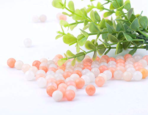 Natural Stone Beads 100pcs 8mm Pink Aventurine Round Genuine Real Stone Beading Loose Gemstone Hole Size 1mm DIY Charm Smooth Beads for Bracelet Necklace Earrings Jewelry Making (Pink Aventurine, 8mm) - color: Pink Aventurine, size: 8mm