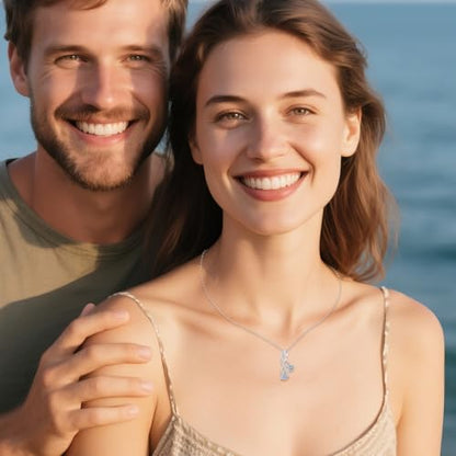 POPLYKE Cross Necklace for Women 925 Sterling Silver Cross Pendant Necklace Animal Jewelry Christmas Gifts for Women Mother Grandma - style: Sea Turtle